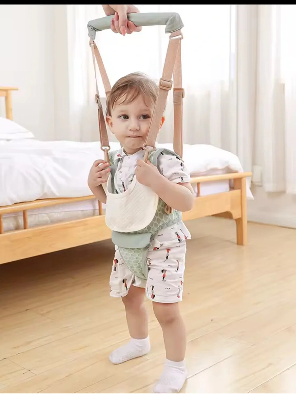 Adjustable Baby Walker Harness — Gray